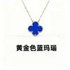 Collar de Acero de Alta Calidad con Forma de Trébol de Cuatro Hojas de la Suerte con Calcedonia Natural y Nácar, Artesanía de Precisión CNC, Collar de Plata de Ley Chapado en Oro de 18 Quilates