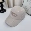 Chapéu de Sol Listrado Minimalista para Homens e Mulheres com Bordado em Inglês, Boné de Baseball com Top Macio, Leve, Respirável, Não Apertado, Chapéu de Sol Versátil