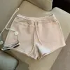 Design Estilo Doce Coreano Cadarço Versátil Shorts de Moda para Mulheres Verão Novo Cintura Alta Emagrecedor Cor Sólida Calças Casuais