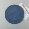Mantel Individual para Mesa de Comedor del Hogar Estilo Nórdico, Fondo de Lino para Fotografía de Alimentos y Horneado Casero, Mantel Redondo Aislante Térmico Transfronterizo, Mantel de Hilo de Algodón
