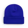 Fábrica de Gorros de Punto Acrílico En Stock Color Sólido Lana Sombrero Mayorista Transfronterizo Unisex Otoño e Invierno Viajero Gorro Cálido Beanie