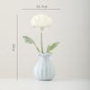 Shumen Vaso Cerâmico Simples Escandinavo para Flores Secas Arranjo de Flores Artificiais de Seda Ornamentos Decorativos de Luxo Leve Sofisticados