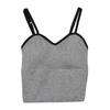 Top deportivo sin mangas de tirantes con espalda hermosa y bajo corto estilo Hong Kong para mujer, ropa exterior ajustada tipo chaleco umbilical, ropa interior