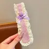 Diadema de Punto Floral con Flequillo, Parche para el Cabello Estilo Francés, Parche Mágico para el Cabello para Mujer, Aro para el Cabello sin Presión, Diadema para Lavarse la Cara, Accesorio para el Cabello