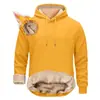 Aliexpress Cross-Border Outono e Inverno Novo Moletom com Capuz de Veludo Casual Europeu e Americano Pulôver com Capuz Exportação Tops Masculinos