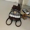 Mochila de Viaje para Mujer Salida Diseño Personalizado Nicho PU Bolso Escolar Cotidiano Simple Ligero Gran Capacidad Doble Hombro