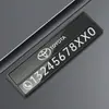 Fabricante de Placa de Estacionamento Temporário para Carro Atacado Placa de Telefone para Carro de Mudança Temporária Decoração de Carro Metal Proteção Solar Dropshipping