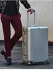 Maleta de Viaje de Alta Gama 2026, Carrito de Maleta de Aleación de Aluminio y Magnesio para Mujeres y Hombres, Maleta de Mano para Viaje con Ruedas Universales, Maleta de 20 pulgadas con Cerradura de Contraseña
