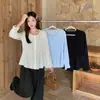 Colección Otoño 2026: Camisa Dulce de Estilo Francés para Tallas Grandes con Volantes y un Diseño Único de Plisados