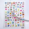 Série Popular de Pets Fofos Adesivos Cartoon para Nail Art Flor 5D em Relevo Laço Papelaria Adesivos para Unhas Atacado