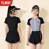 Traje de baño para mujer conservador de una pieza 2025 Nuevo de verano profesional que cubre el abdomen aspecto adelgazante traje de baño para aguas termales talla grande
