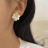 Aretes de Flor Simple Dulce Aguja de Plata Nueva Diseño Nicho Lujo Ligero Alto Elegante Versátil
