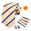 Corbata para Hombre, Pañuelo Cuadrado, Gemelos, Broche Set de 4 Piezas para Banquete de Negocios Decoración de Traje Camisa Corbata de Moda Fábrica Shengzhou