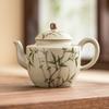 Tetera Pequeña de Bambú Verde Esmeralda para Uso Doméstico, Juego de Té Kung Fu Estilo Chino para una Persona, Tetera Individual de Cerámica, Nuevo Modelo 2026