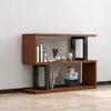 Estante de livros criativa de parede divisória de sala de estar rack de exibição de armazenamento prateleira decorativa minimalista moderna de piso