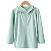Ropa de Protección Solar para Niños, Chaqueta Ligera de Verano Transpirable para la Piel, Ropa de Protección Solar para Niños y Niñas, Ropa con Capucha para Niños, Se Puede Estampar