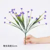 Fruta de Amante Artificial de 5 Pétalas Eucalipto Grama da Primavera Chá Violeta Camélia Glória da Manhã Lavanda Plástico Flor Falsa Flor Decorativa