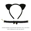 Diadema con Orejas de Gato para Cosplay Joyería de Cola de Gato Hecha a Mano Lindo Accesorios para el Cabello de Chica Gato Orejas de Animal Set de Accesorios de Cola de Animal