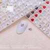 Joyería para Uñas Corazón Fondo Puntiagudo 4mm Súper Flash Popular Cristal Corazón Durazno Mini Diamante Monito Estilo Similar Accesorios para Uñas