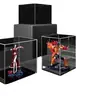 Caja de exhibición para figuras hecha a mano, vitrina acrílica, cubierta antipolvo, cabinet de exhibición de plexiglás transparente, caja de almacenamiento para modelos, caja ciega de regalo