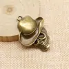 44x35mm 8.6g Multicor DIY Liga Joia Chapéu Pingente Caveira