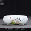 Maceta de flor de hada del agua cerámica cobre Herba hidropónica Torre bambú una hoja loto cuenco loto Herba Lysiana maceta especial sin agujero tamaño grande pequeño