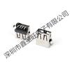 Placa de Desconexión USB 2.0 AF, Zócalo Hembra DIP de 90 Grados, Profundidad de Placa Empotrada 3.9, Puerto de Entrada de Alimentación de Carga con Conector Trasero Montado en la Parte Delantera