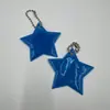 Pingente Estrela Pentagonal Refletivo Chaveiro Pingente Corrente para Pendurar em Bagagem de Passeio Noturno Segurança Mochila de Estudante Embalagem de Livro
