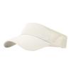 Visera Transpirable para Sol al por Mayor en Stock, Sin Parte Superior, Logo Bordado, Ala Ancha, Estilo Casual