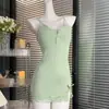 2026 Nuevo Ropa de Dormir Sexy para Mujer con Copas, Estilo Puro Deseo, Camisola de Encaje Modal Ajustada Vestido de Noche