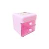 Caja de Almacenamiento Mini Tipo Cajón Estilo Dibujo Animado Japonés Lindo Escritorio para Niños Caja Organizadora de Joyas de Doble Capa Joyero Caja Pequeña