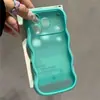 Nuevo producto que se transforma instantáneamente en una funda con ventana grande de borde ondulado, adecuada para la funda del teléfono Apple 18 17Pro, funda dos en uno de color contrastante con tacto de piel 16