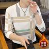 Novo Moletom Casual de Outono com Gola Redonda Versátil Camiseta de Manga Longa Camiseta Básica Fashion