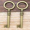 Nueva serie de aleación verde antiguo estilo retro colgante de llave de simulación colgante accesorios de joyería diy