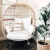 Mesa y Silla Pequeñas para Balcón Combinación Sofá Nido de Pájaro para Exteriores Asiento Sofá Jaula de Pájaros para Resort de Ocio Silla de Ratán para B&B Perezoso