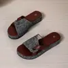 Sandalias de Mujer con Suela Gruesa 2026 para Comercio Transfronterizo, Talla Grande, Chanclas de Verano para Exteriores y Playa Color-Block wish
