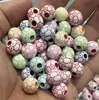 Contas Acrílicas 12mm Futebol Contas com Furo Grande Material para Miçangas Artesanais Acessórios para Roupas Colar Pulseira Joias Atacado