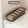 Caja de almacenamiento multi-compartimento para calcetines, organizador tipo cajón apilable, caja de almacenamiento para ropa interior de armario ahorradora de espacio