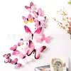 Ventas Directas de Fábrica Pegatinas de Pared Estéreo 3D Nuevos Productos Lanzados Aliexpress Transfronterizo Pegatinas de Pared de Mariposa Simulada Refrigerador Pvc