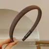 Diadema de Corona Alta para Mujer 2026 Estilo Nuevo Maillard Hace que la Cara Parezca Más Pequeña Goma para el Cabello Diadema para Lavar la Cara de Mujer Pinza para el Cabello Tocado