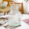 Vaso de vidro glaciar com alto valor de cor ins estilo grande boca vaso sala de estar quarto desktop cultivo de água arranjo de flores decoração