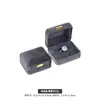 Caja de Joyería con Esquinas Redondeadas y Hebilla Dorada, Delicada Caja de Terciopelo para Anillos, Caja para Collares, Caja para Pulseras, Caja de Regalo de Embalaje para Joyería de Hierro