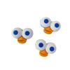 Muñeco de peluche de una sola pieza de goma suave y plana con dibujos animados, con expresión facial, accesorios para manualidades, materiales decorativos hechos a mano.