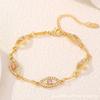 CDD Europa y Estados Unidos nueva moda retro Bohemia ojo de diablo gema cristal pulsera joyería fabricantes al por mayor