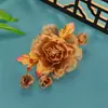 25 Design Original de Outono e Inverno Acessórios de Cabelo Antigos Feitos à Mão Flores de Cor de Folha Seca Adorno de Cabeça da Dinastia Han Acessórios de Cabelo Flor Quente