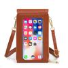 MADLEY2022 nueva bandolera de moda para mujer, cartera para teléfono móvil con pantalla táctil de cuero PU, bolso de hombro de color sólido retro para mujer