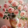 Pintura de Diamantes DIY Floral Pintura Hecha a Mano Hortensia Taladro Redondo Taladro Completo Transfronterizo Más Vendido Pintura Decorativa de Interior Fabricante Mayorista