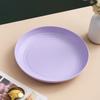 Prato Redondo de Plástico Estilo Japonês Prato Doméstico Utensílios de Mesa conjunto Estilo Ins Prato para Café da Manhã Frutas Prato Plano para Hot Pot