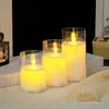 Luz de Vela Digital LED Tipo Bala Jantar à Luz de Velas Roteiro Layout de Atmosfera de Assassinato Adereços Vela com Controle Remoto Criativo