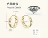 Comercio Exterior Al por Mayor Pendientes Personalizados para Hombre y Mujer Plata de Ley S925 Color D Pendientes de Moissanita Diseño Geométrico Estilo Elegante y Sencillo